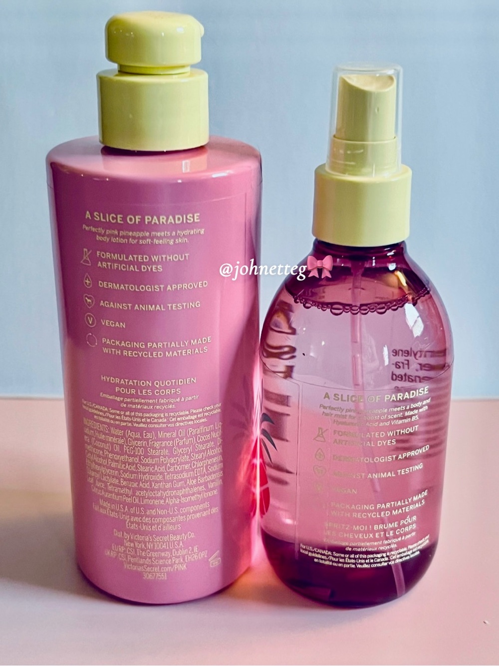 🍍PINK VICTORIA’S SECRET Pineapple Body Lotion & Mist Set Tropical Summer - Picture 3 of 11